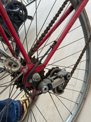 Bicicleta Peugeot Vintage Roja