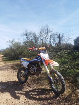 Rebel Master 140cc Motocross Azul/Naranja
