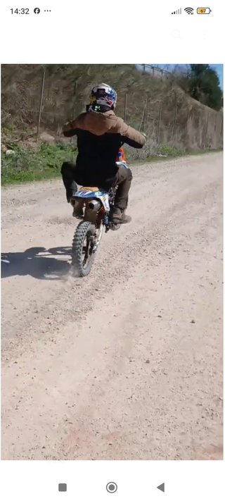 Rebel Master 140cc Motocross Azul/Naranja