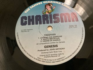 Genesis - Trespass LP Vinilo 1983 UK