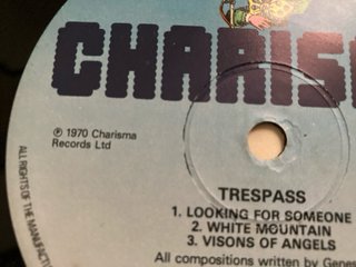 Genesis - Trespass LP Vinilo 1983 UK