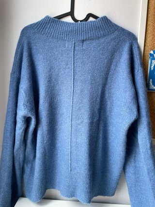 Jersey azul cuello pico talla S