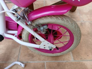 Bicicleta niña 12 pulgadas rosa Juguettos