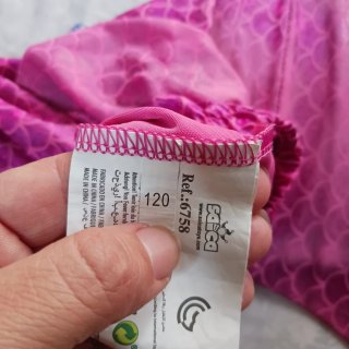 Cola de sirena para natación rosa
