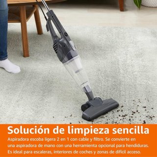 Aspiradora Amazon Basics 2 en 1 con cable
