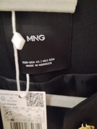 Chaqueta Mango Negra Talla XS