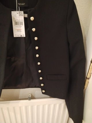 Chaqueta Mango Negra Talla XS