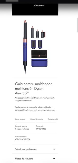 Dyson Airwrap Azul