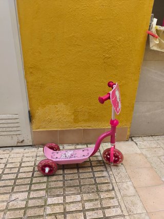 Patinete 3 ruedas rosa