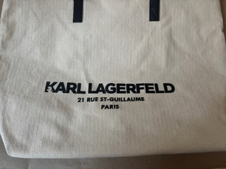 Bolso Karl Lagerfeld Tote Lona Beige/Negro