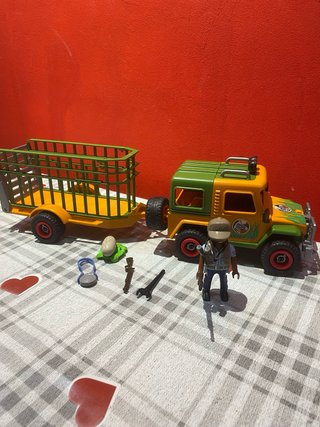 Coche Safari Playmobil con remolque