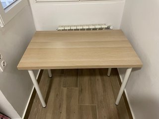 Escritorio Ikea Madera y Metal