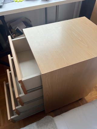 Cajonera de haya 4 cajones