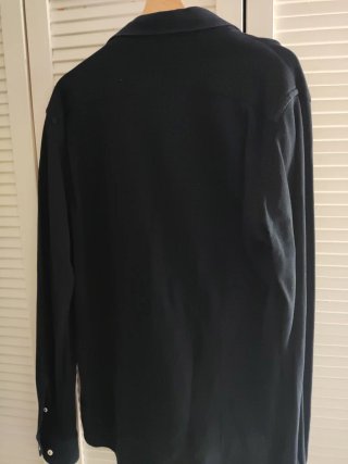Camisa Hutton punto talla L negra