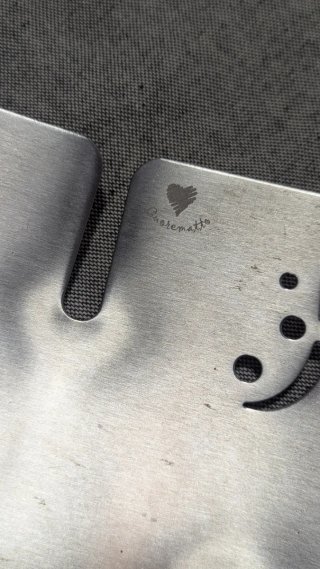 Svuotatasche Cuore Matto Acciaio Inox