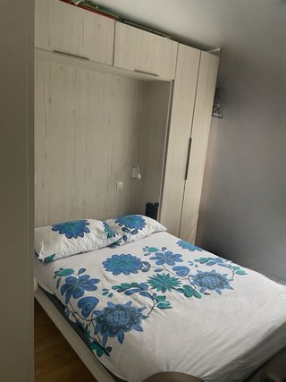 Mueble cama doble abatible madera