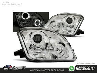 FAROS DELANTEROS OJOS DE ANGEL PARA HONDA PRELUDE