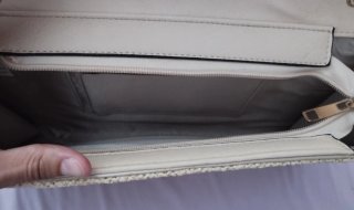 Bolso de mano esparto con lazo