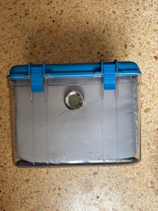 Caja desecante azul para cámara digital, seca