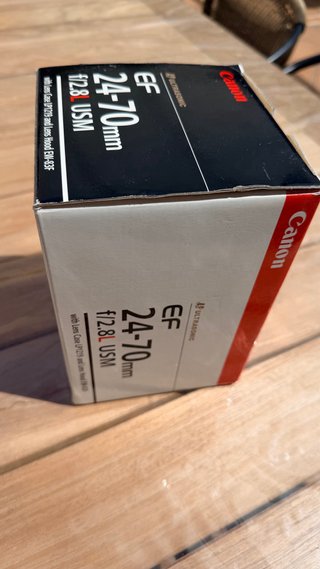 Objetivo Canon EF 24-70mm f/2.8L USM  CON ERROR