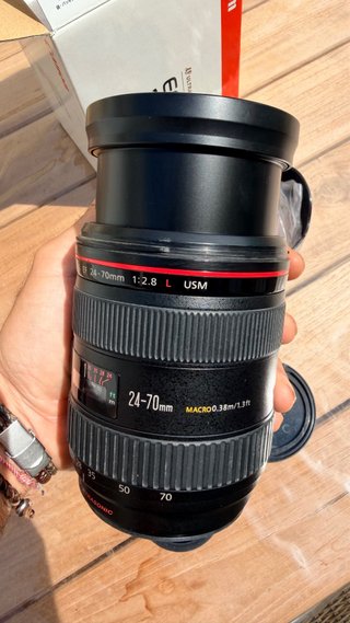 Objetivo Canon EF 24-70mm f/2.8L USM  CON ERROR