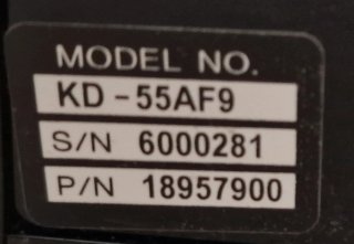 Sony OLED 55 AF9 Master Series 4K HDR