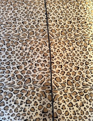 Manta con estampado de leopardo