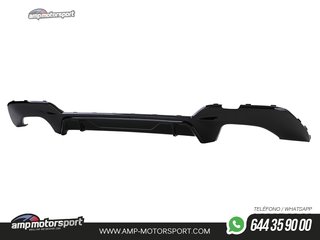 DIFUSOR TRASERO PARA BMW SERIE 3 G20 G21 + COLAS DOBLES NEGRAS