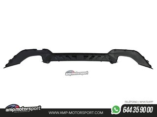 DIFUSOR TRASERO PARA BMW SERIE 3 G20 G21 + COLAS DOBLES NEGRAS