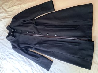 Abrigo Naf Naf Negro Talla M