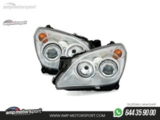 FAROS DELANTEROS OJOS DE ANGEL PARA OPEL ASTRA H