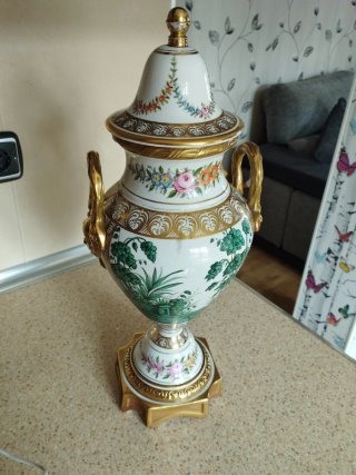 Jarrón de porcelana Meissen Alto 49cm
