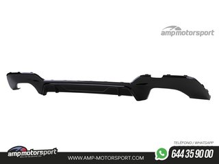 DIFUSOR TRASERO PARA BMW SERIE 3 G20 G21 + COLAS DOBLES CROMADAS