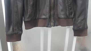 Chaqueta Biker Piel Esprit Marrón