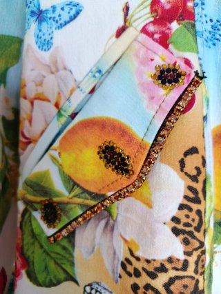 Blazer de lujo estampado