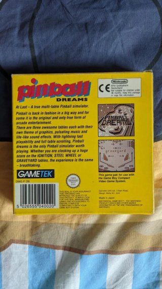 Pinball Dreams Game Boy pal uk ESPAÑOLizado