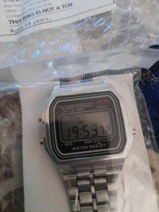 Reloj Digital Plata