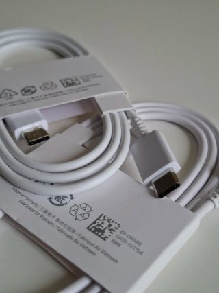 Cable Carga Samsung USB-C a USB-C Blanco
