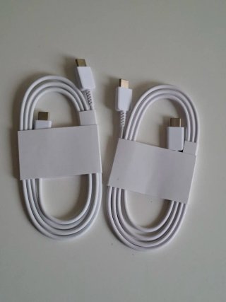 Cable Carga Samsung USB-C a USB-C Blanco