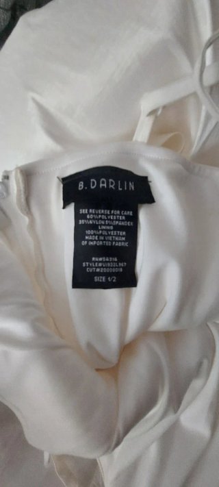 Vestido de graduación blanco