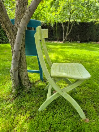 Sillas de madera plegables (2 unidades)