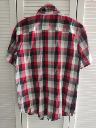 Camisa manga corta cuadros talla L