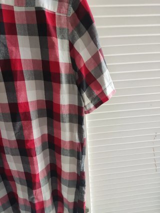 Camisa manga corta cuadros talla L