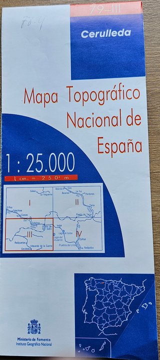 Mapa Topográfico Nacional España 1:25.000