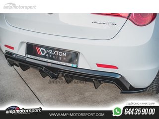 DIFUSOR TRASERO ALFA ROMEO GIULIETTA 2010-2020 NEGRO BRILLO