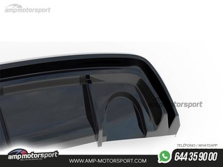 DIFUSOR TRASERO ALFA ROMEO GIULIETTA 2010-2020 NEGRO BRILLO