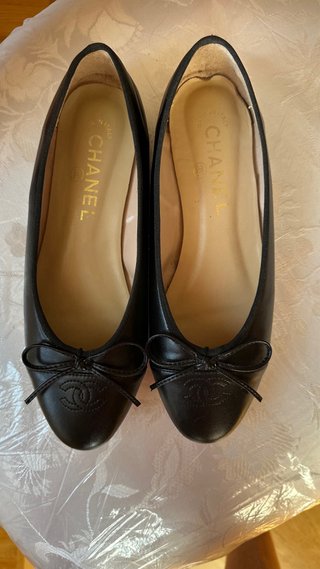 Bailarinas Chanel Talla 38 Negras