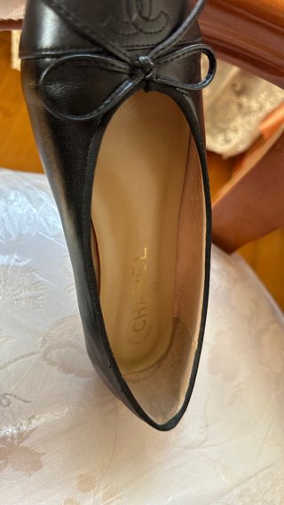 Bailarinas Chanel Talla 38 Negras