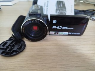 Cámara de video DV con accesorios