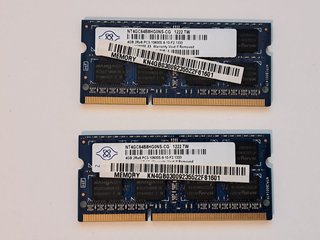 2x 4GB DDR3 RAM para Portátil (8GB Total)